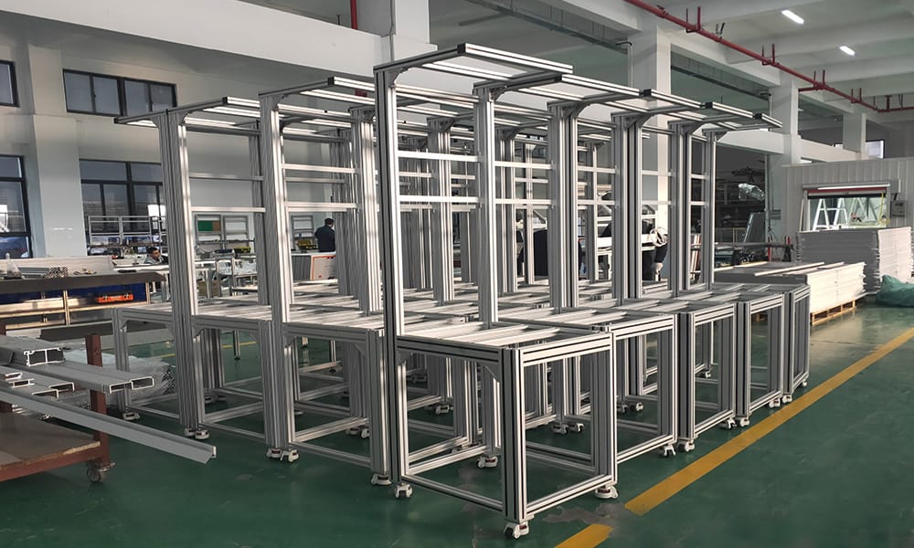 T Slot Aluminum Extrusion Table Manunfacturer Toshine