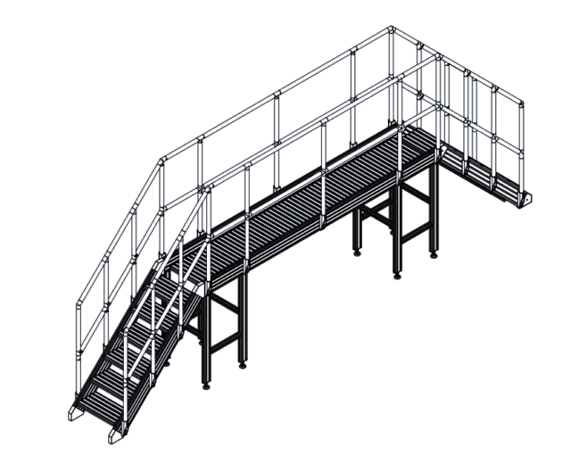 Custom Industrial Stairs Platforms - Toshine