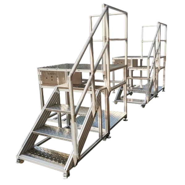 industrial movable stairs and platforms