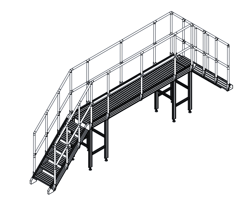 Custom Industrial Stairs Platforms - Toshine