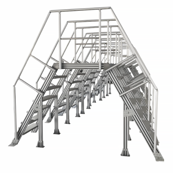 Stairs and Platforms with Aluminum Profiles